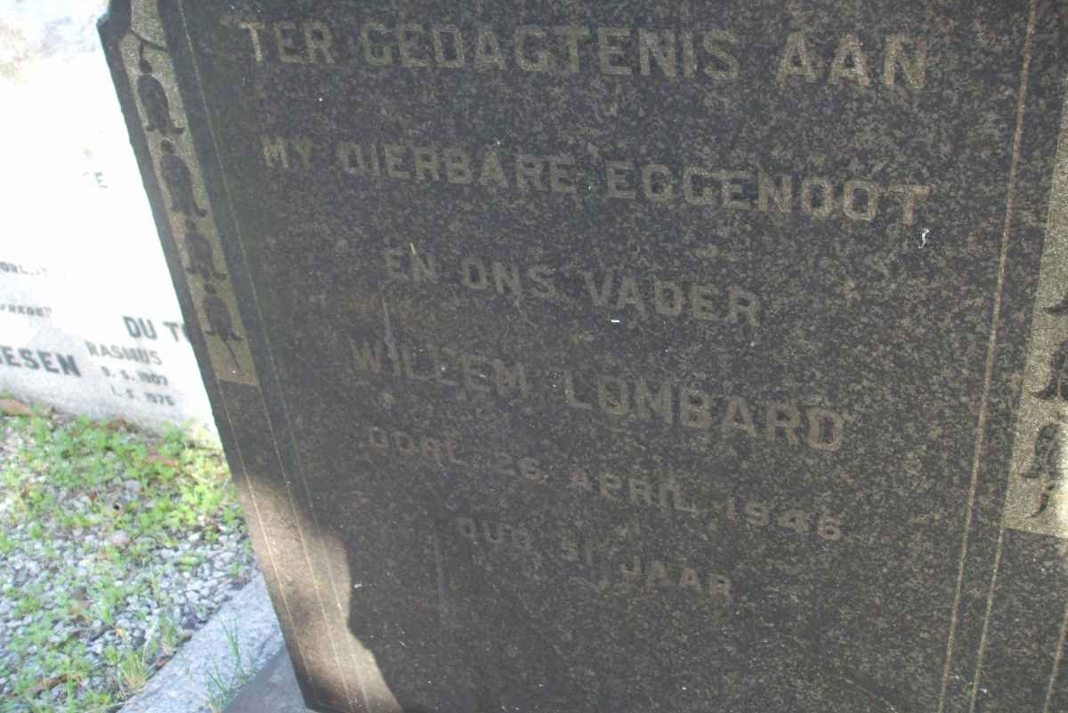 LOMBARD Willem -1946