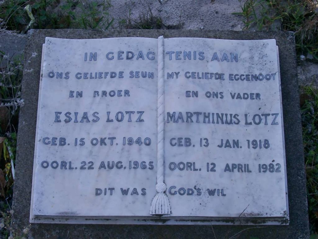 LOTZ Marthinus 1918-1982 :: LOTZ Esias 1940-1965