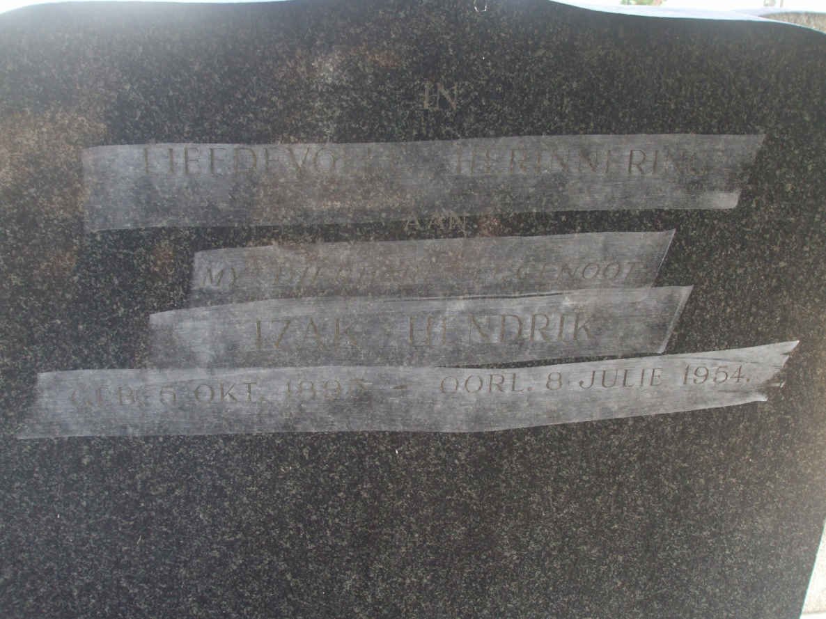 LOUBSER Izak Hendrik 189?-1954