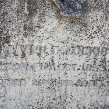 LOCKHART Eleazer D. 1853-1898