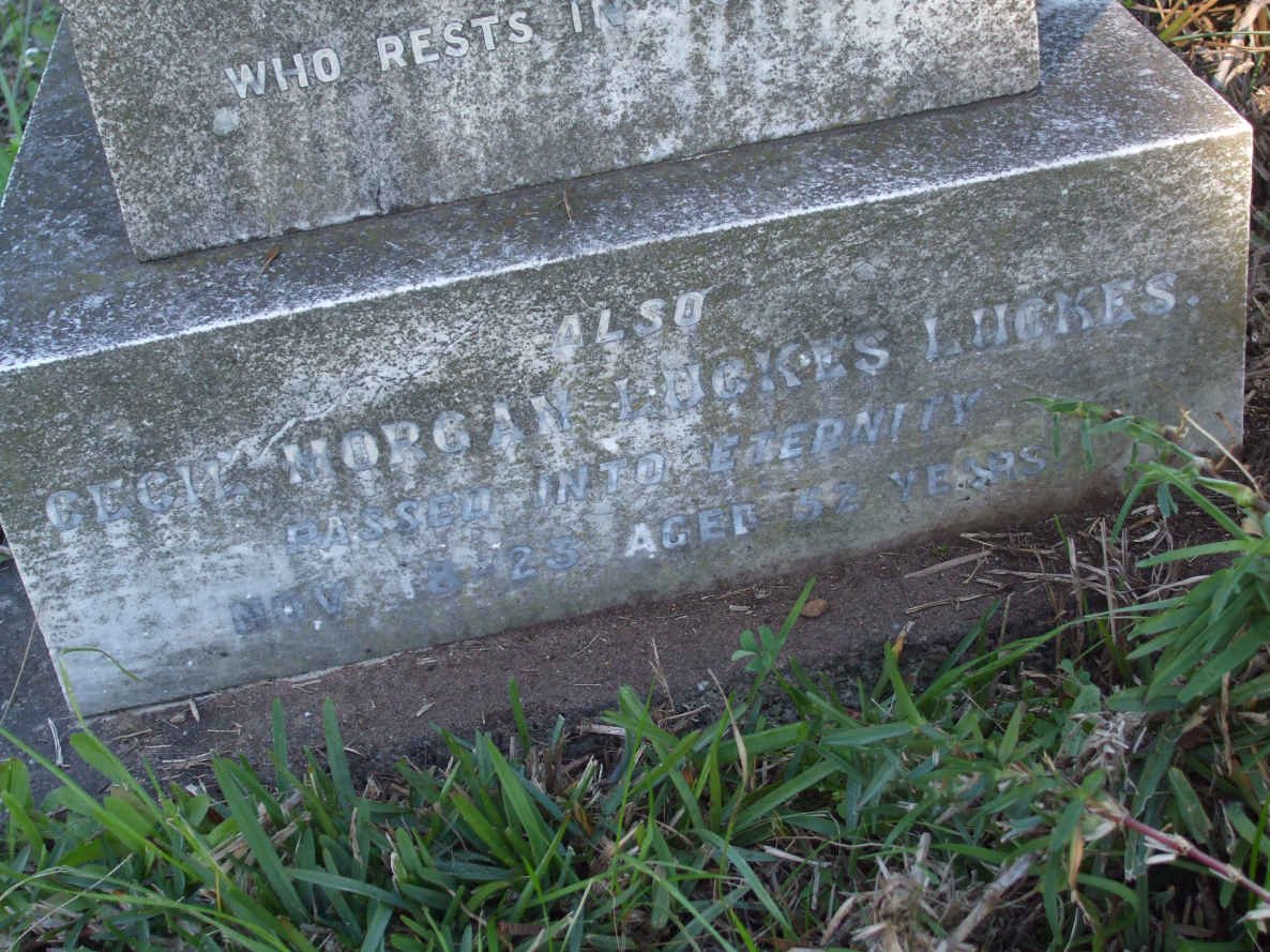 LUCKES Cecil Morgan Luckes  -1923 