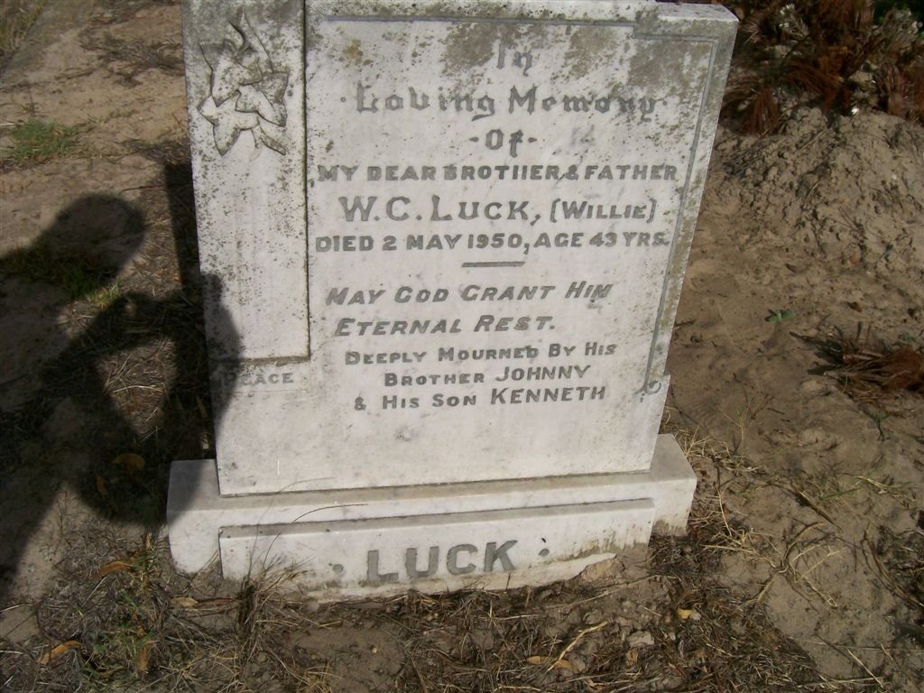 LUCK W.C. -1950