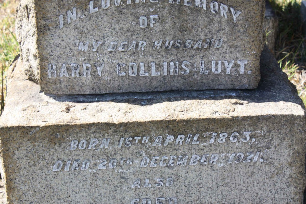 LUYT Harry Collins 1863-1921