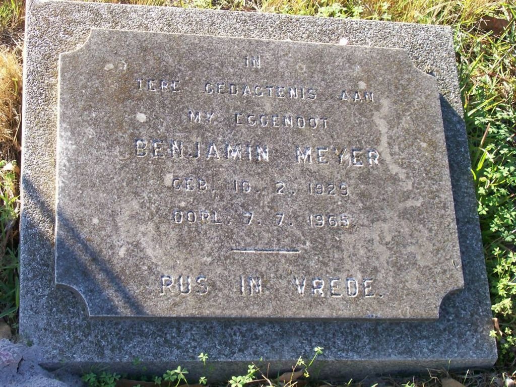 MEYER Benjamin 1929-1965