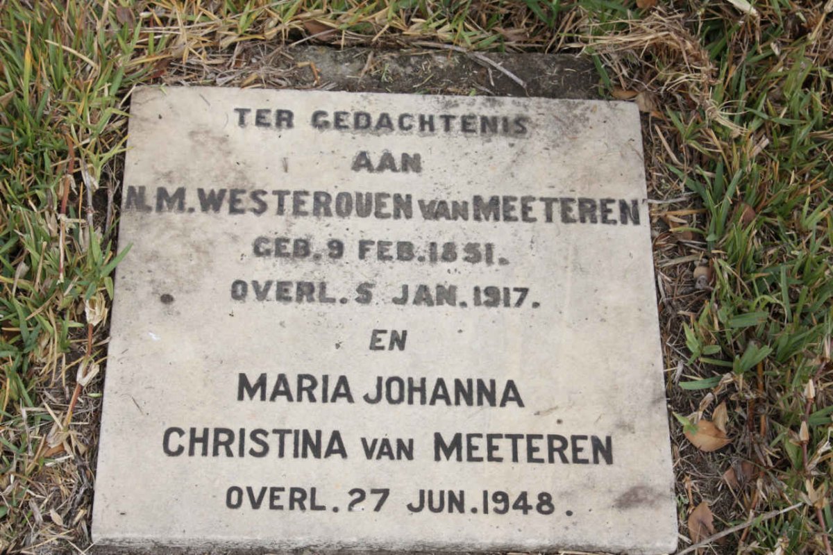 MEETEREN N.M. Westerouen, van 1851-1917 &amp; Maria Johanna Christina -1948