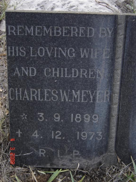 MEYER Charles W. 1899-1973
