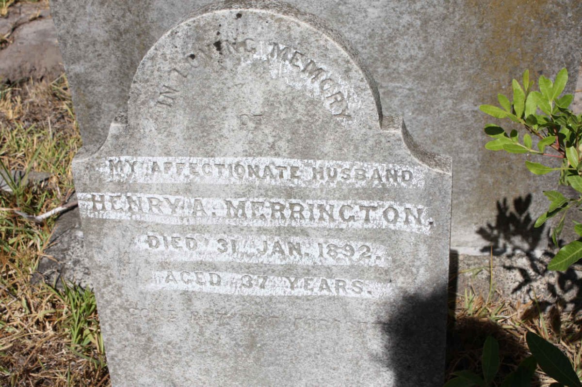 MERRINGTON Henry A. -1892