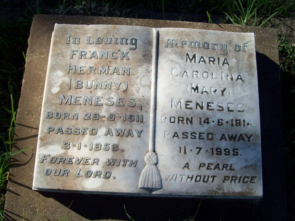 MENESES Franck Herman 1911-1956 &amp; Maria Caroline 1914-1995