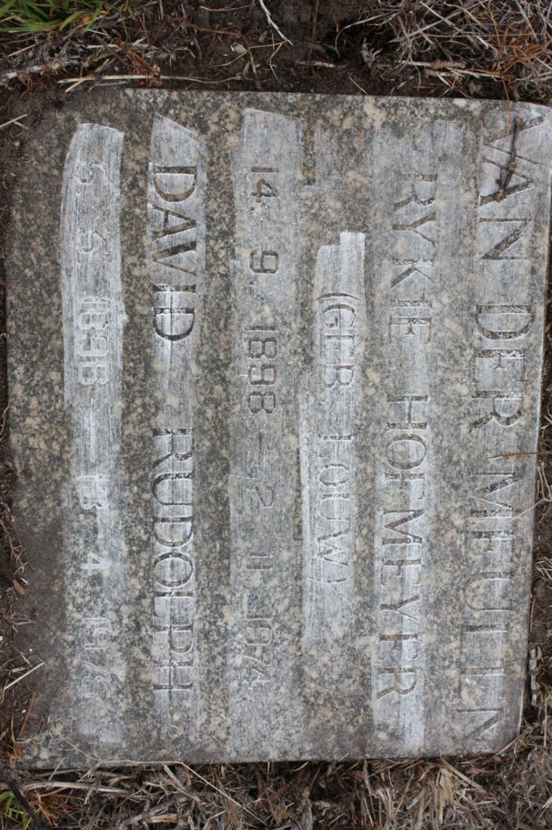 MEULEN David Rudolph, van der 1896-1975 &amp; Rykie Hofmeyer LOUW 1898-1974