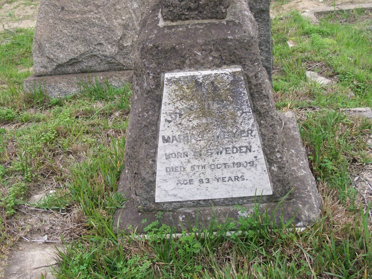 MEYER Maria E. -1909