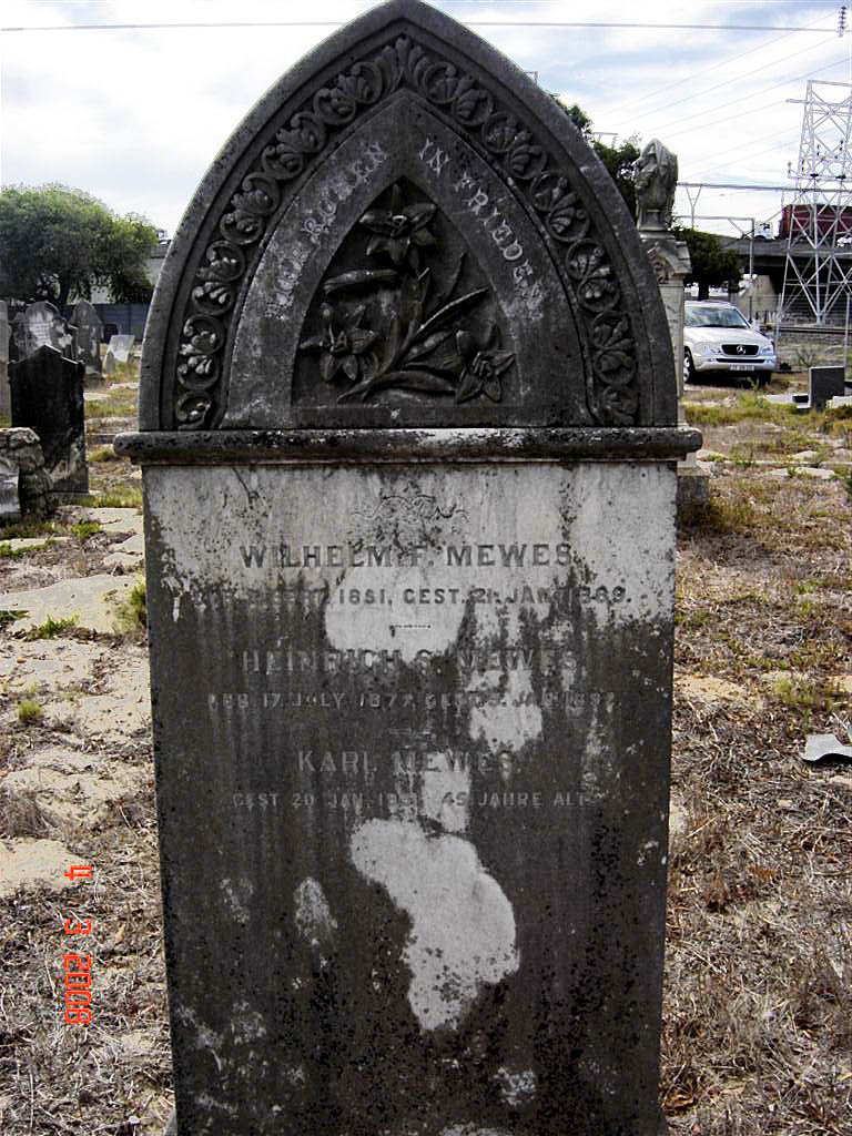 MEWES Wilhelm F. 1851-1889 :: MEWES Heinrich S.  1877-1892 :: MEWES Karl -??