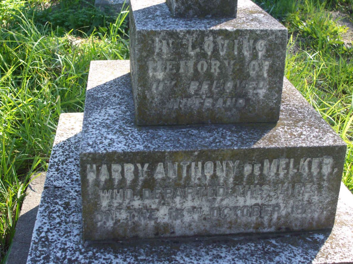 MELKER Harry Anthony, de  -1933