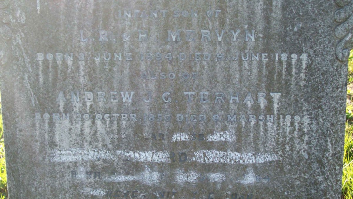 MERVYN Louis John 1894-1895 :: TERHART Andrew J.G. 1850-1895