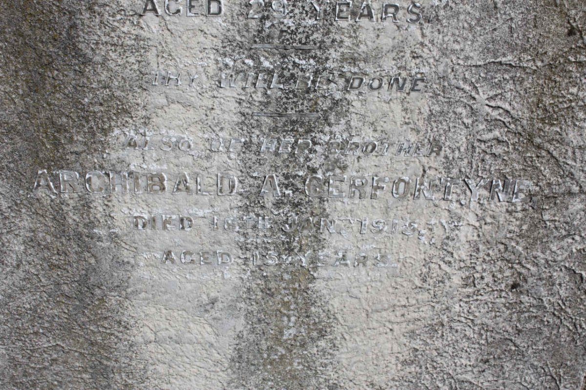 CERFONTYNE Archibald A. -1915