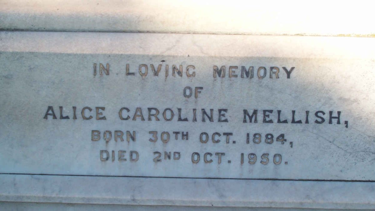 MELLISH Alice Caroline 1884-1950