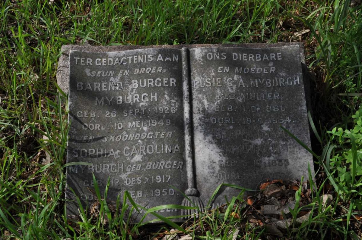 MYBURGH Stephanus C. 1888-1972 &amp; Elsie C.A. MULLER 1886-1954