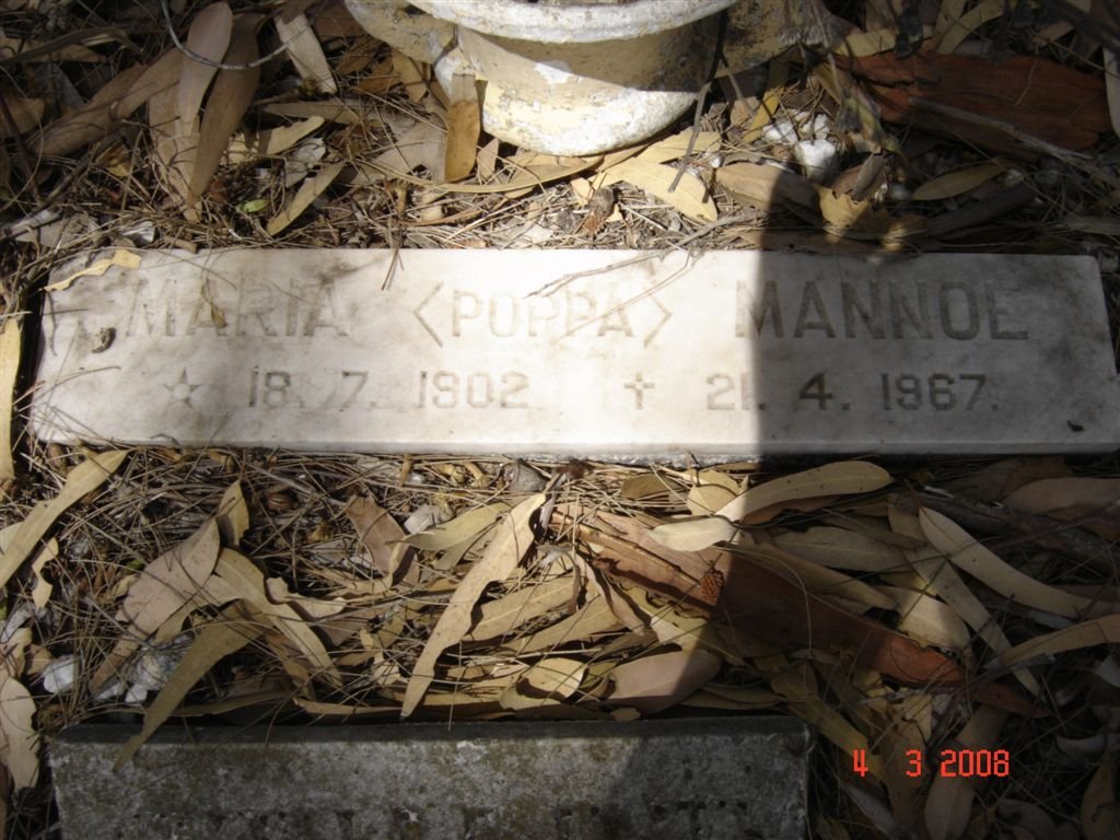 MANNOE Maria 1902-1967