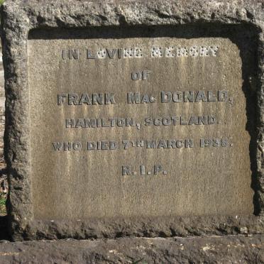 MACDONALD Frank -1938