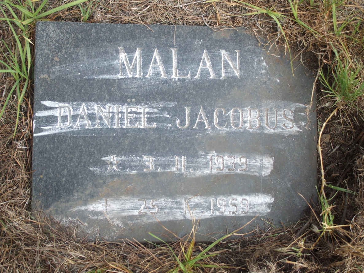 MALAN Daniël Jacobus 1939-1959