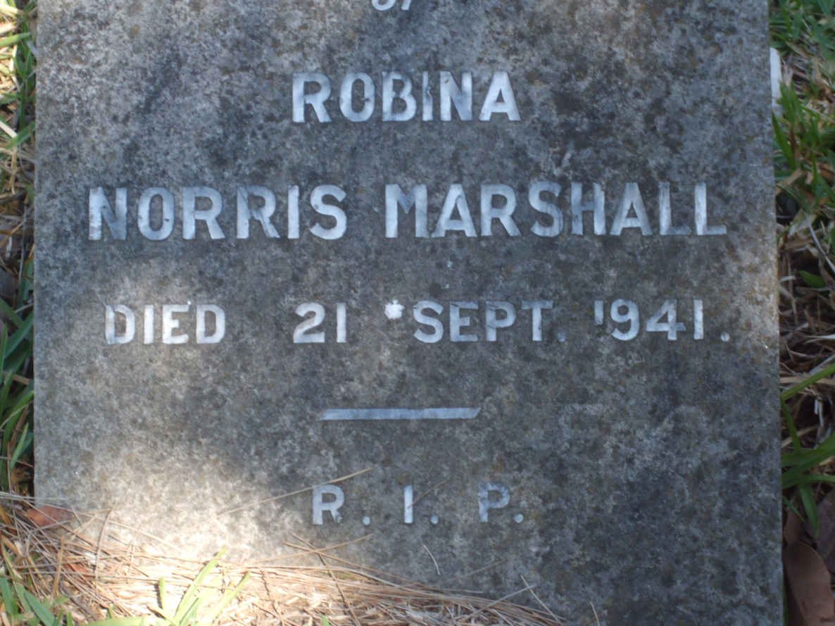 MARSHALL Robina Norris -1941