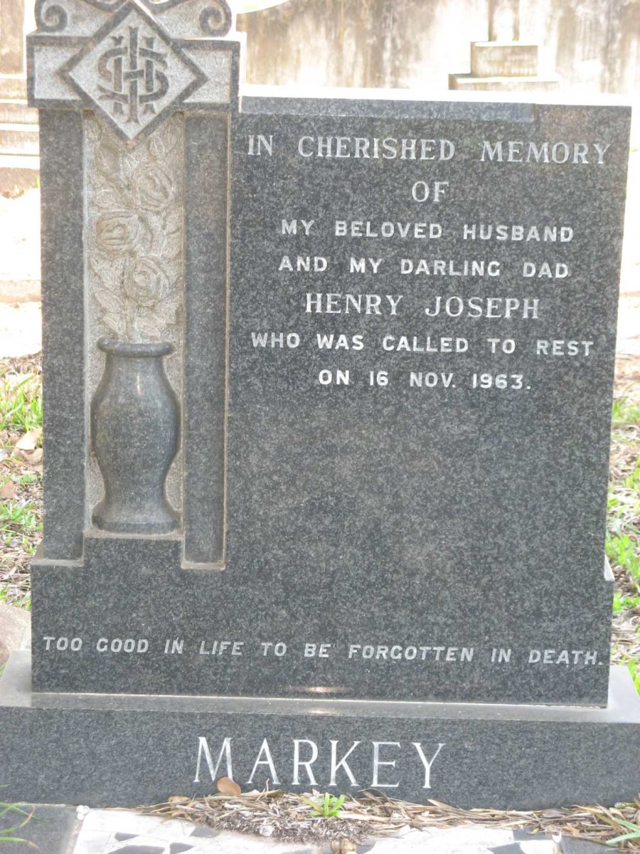 MARKEY Henry Joseph -1963