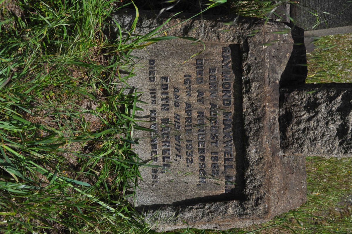 MAXWELL Raymond 1868-1932 &amp; Edith Rachell -1951