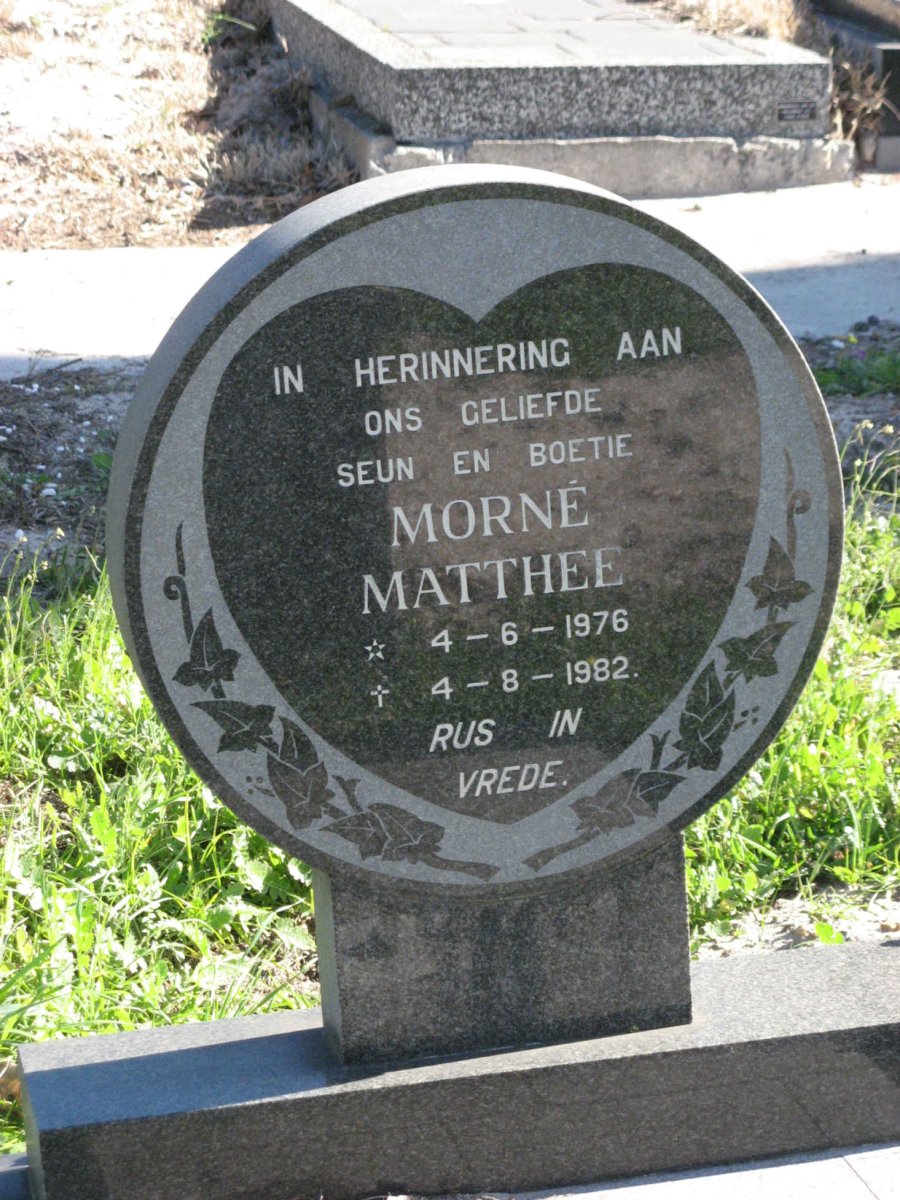 MATTHEE Morne 1976-1982