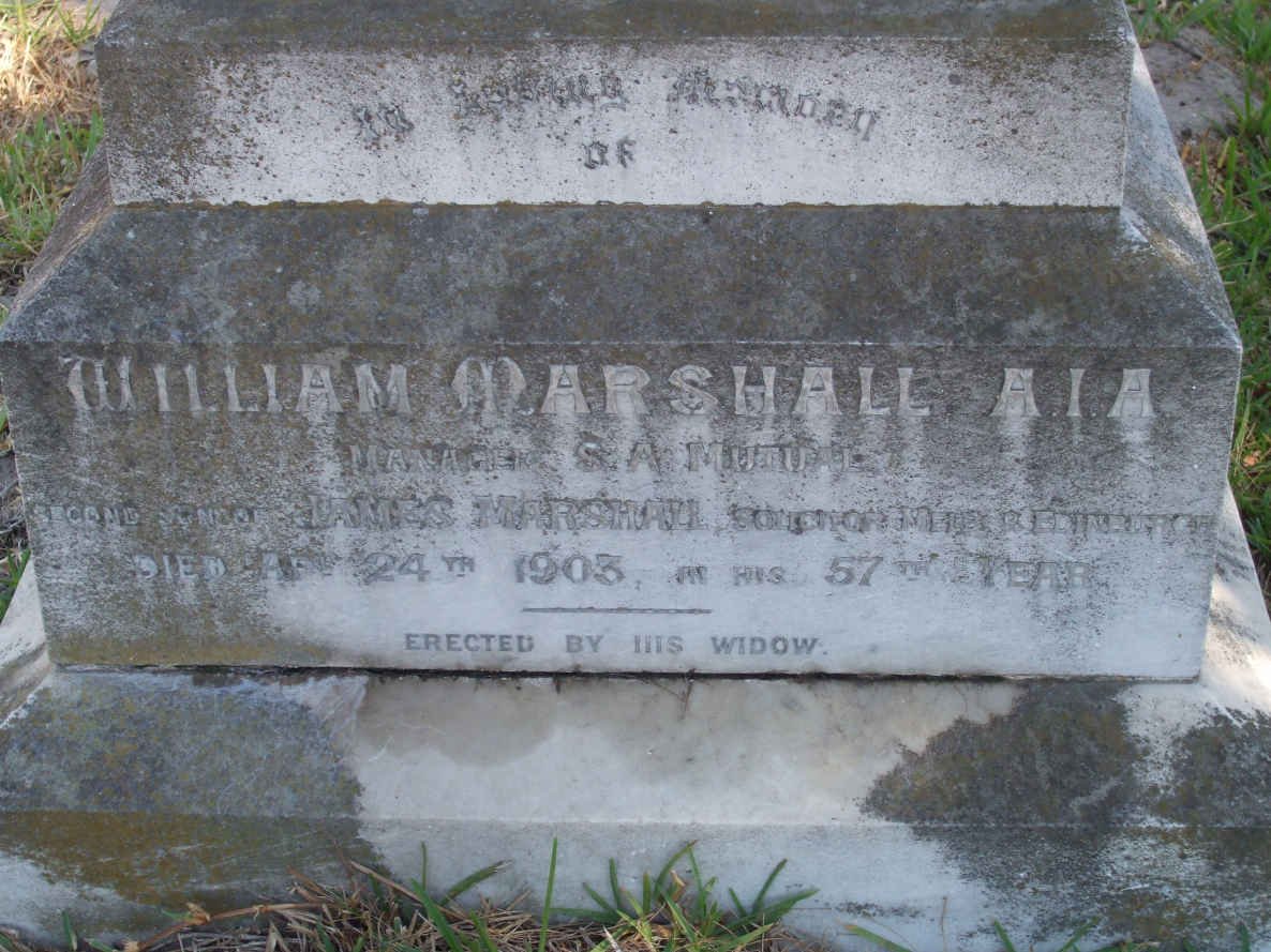 MARSHALL William -1903