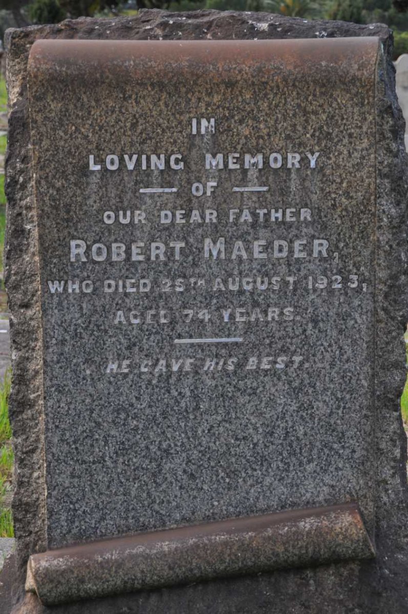 MAEDER Robert -1923