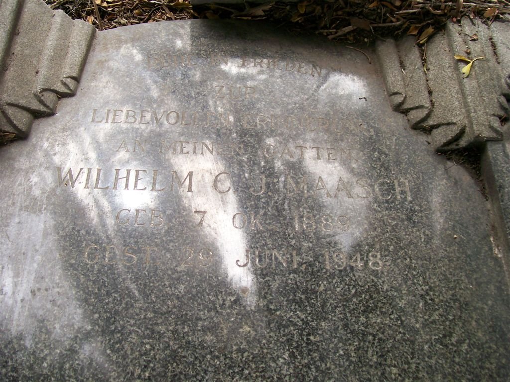 MAASCH Wilhelm C.J. 1889-1948