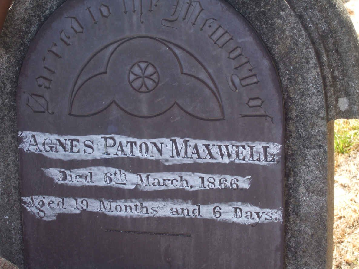 MAXWELL Agnes Paton -1866