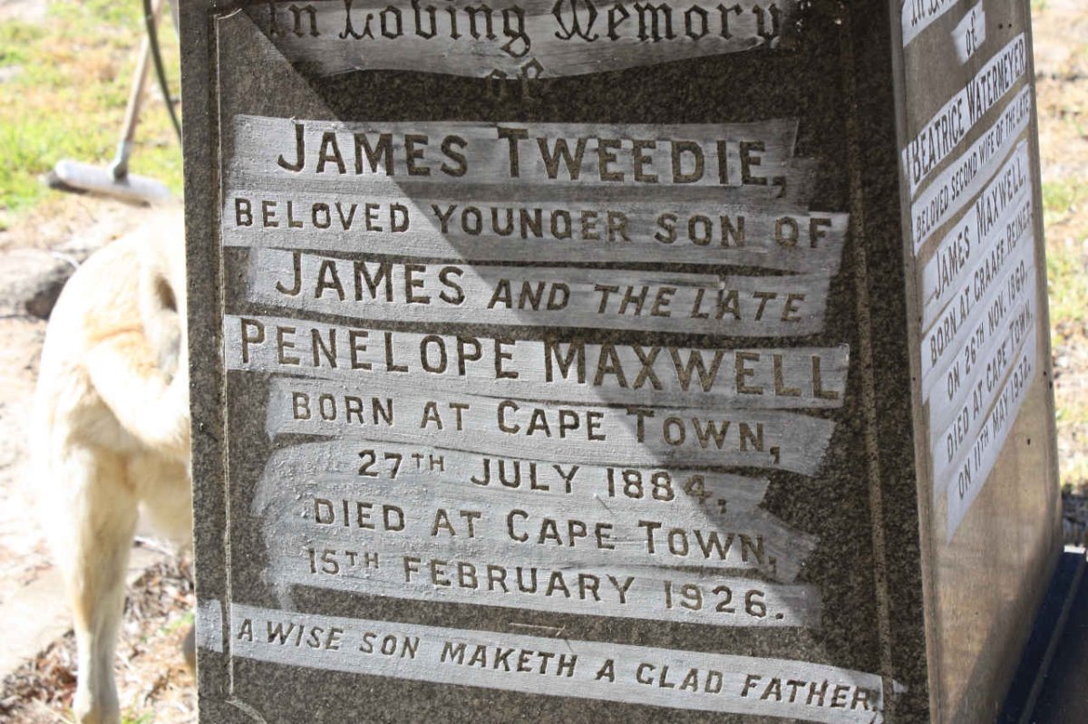 MAXWELL James Tweedie 1884-1926