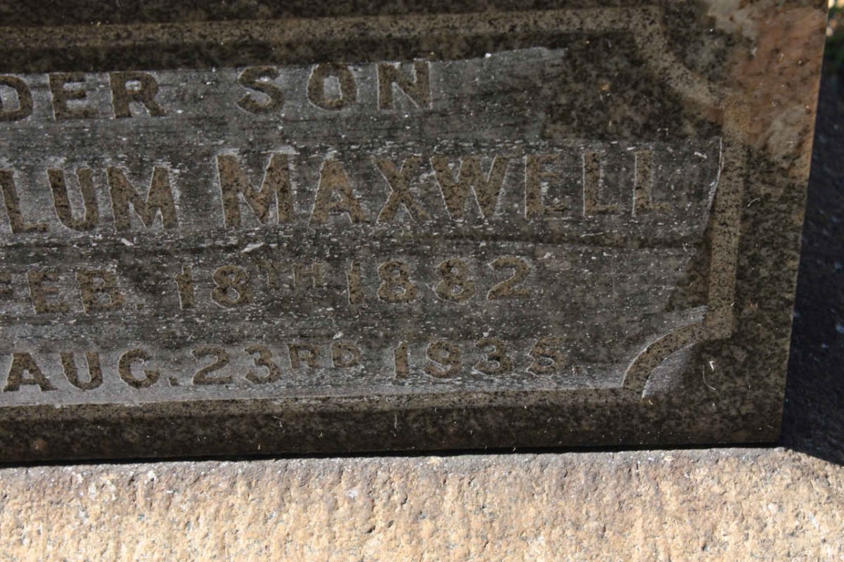 MAXWELL Francis John McCullum 1882-1935