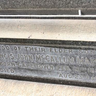 MAXWELL Francis John McCullum 1882-1935