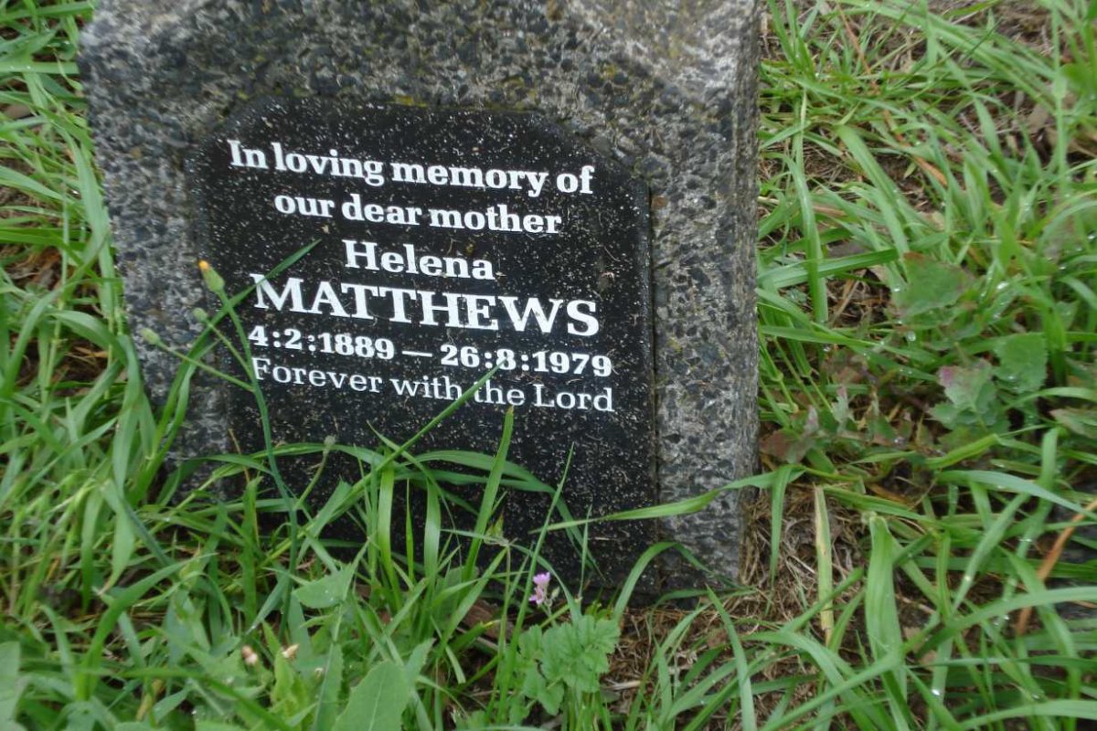 MATTHEWS Helena 1889-1979