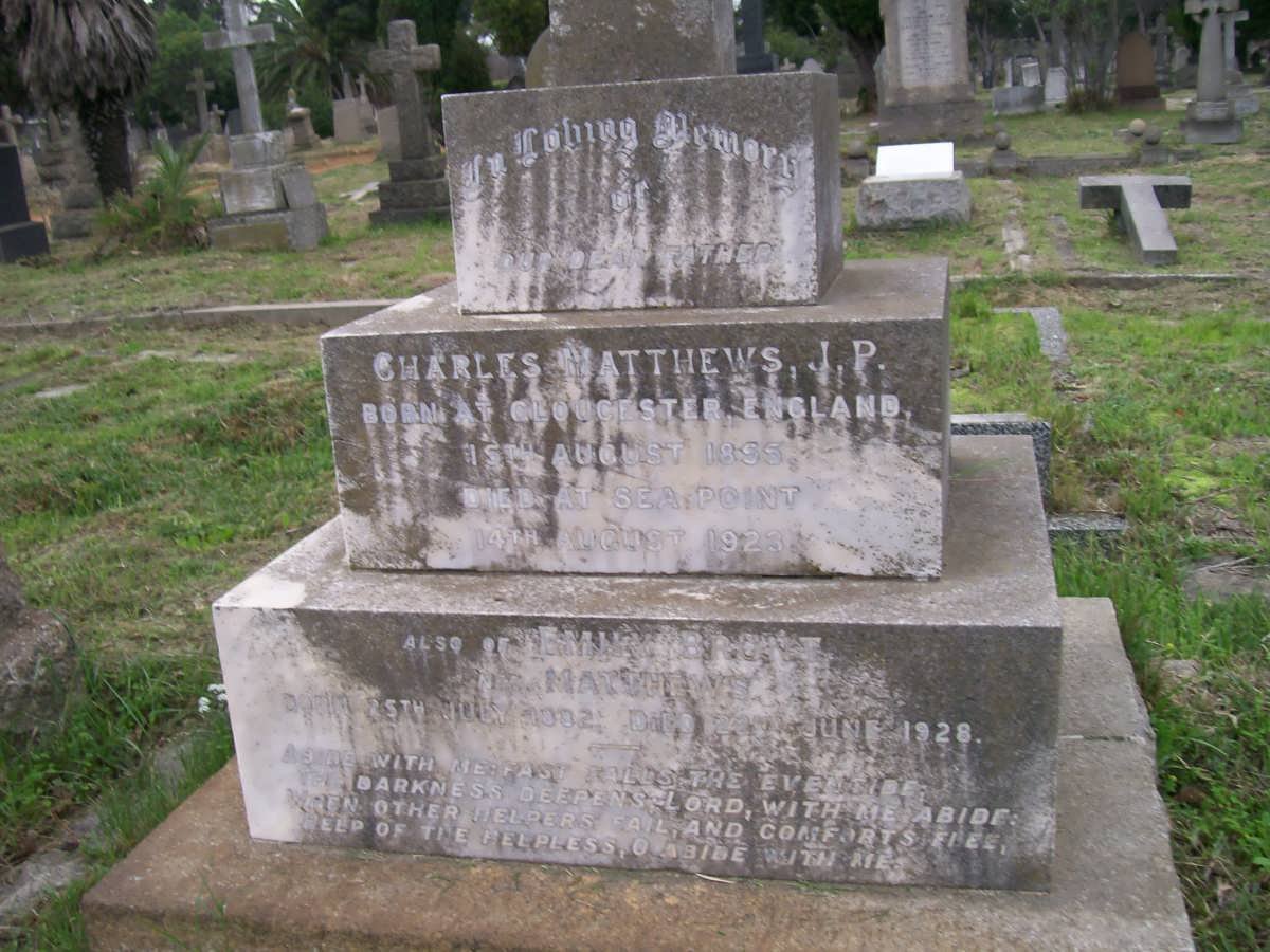 MATTHEWS Charles 1855-1923 :: ? Emma nee MATTHEWS 1902-1928