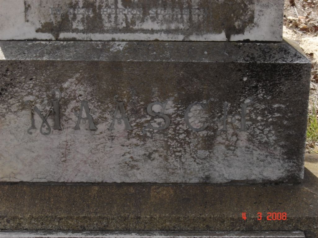 MAASCH Maria Christina Johanna nee RONS 1868-1910