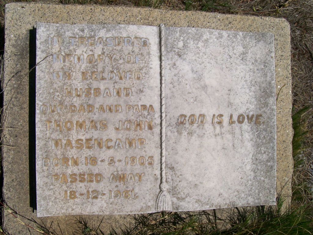 MASENCAMP Thomas John 1905-1961