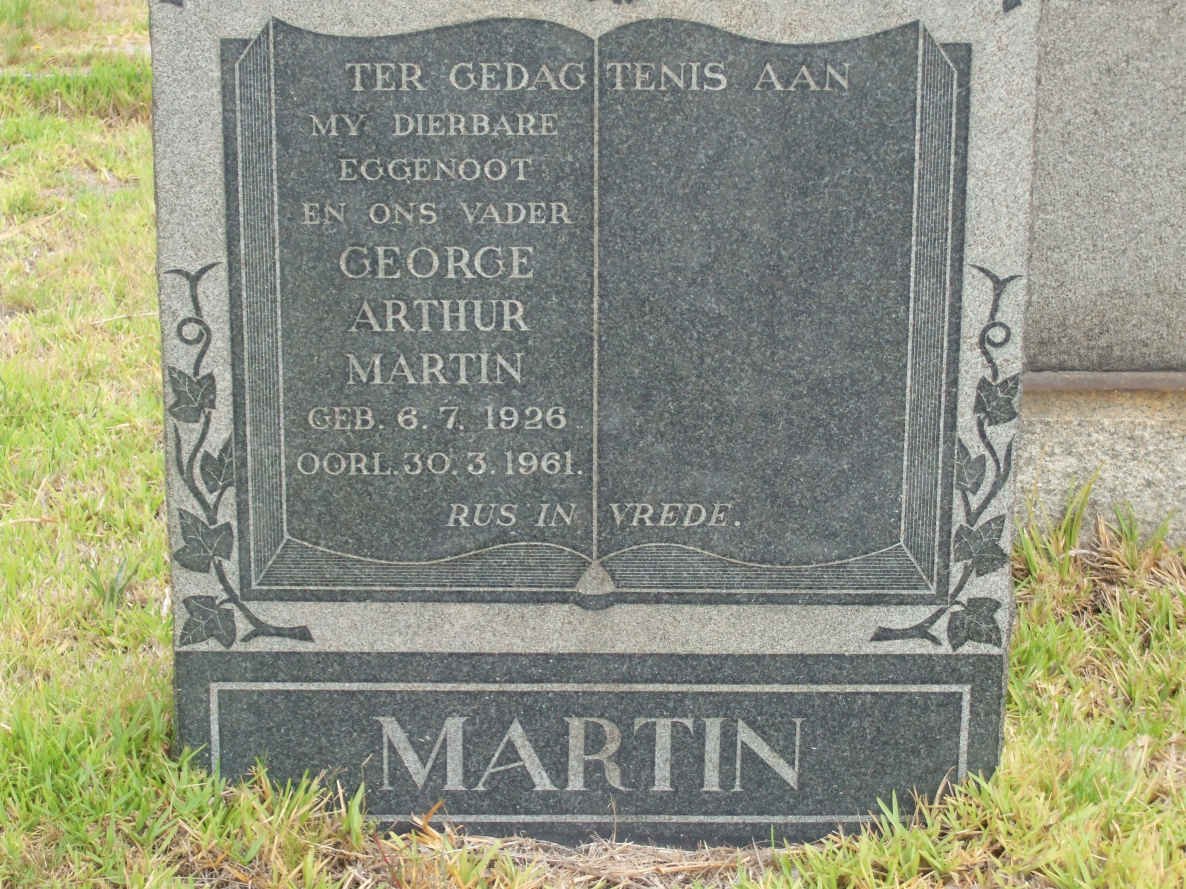 MARTIN George Arthur 1926-1961