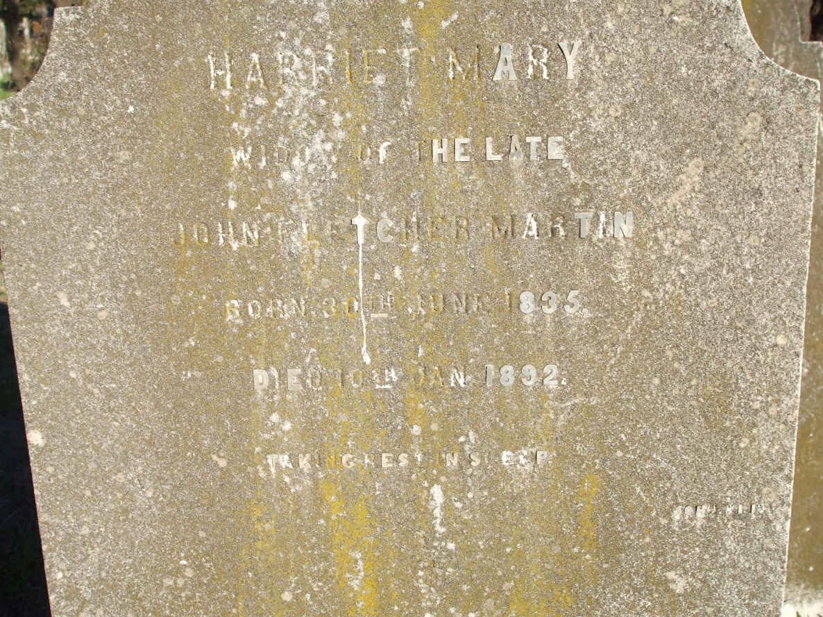 MARTIN Harriet Mary 1835-1892