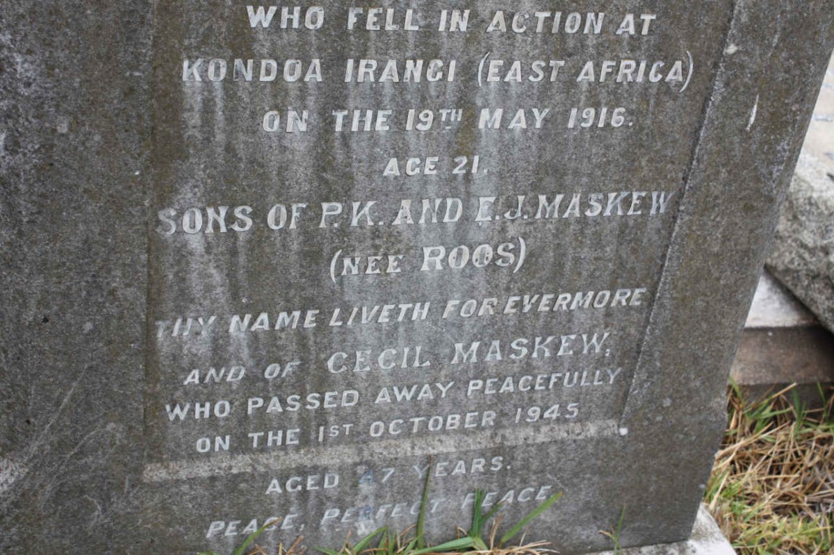MASKEW Cecil -1945
