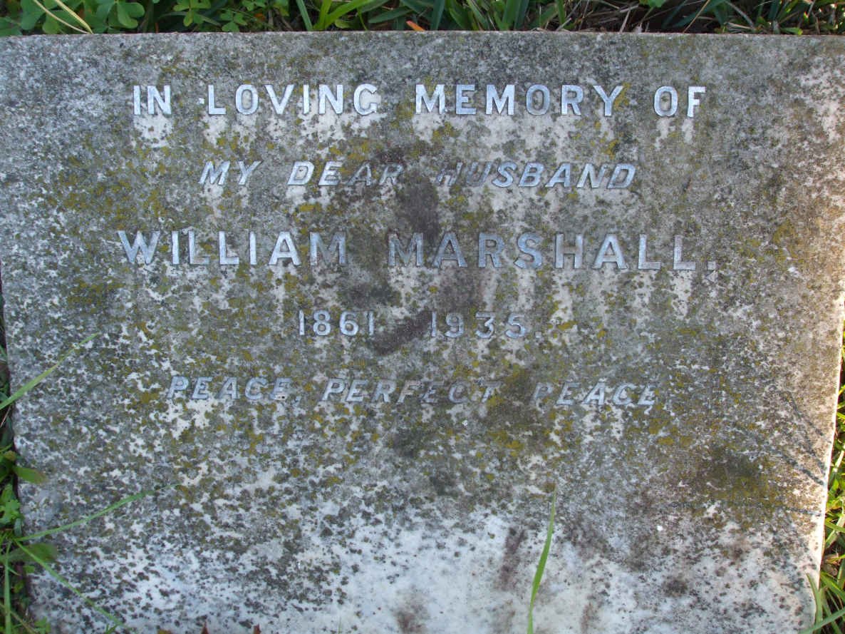MARSHALL William 1861-1935