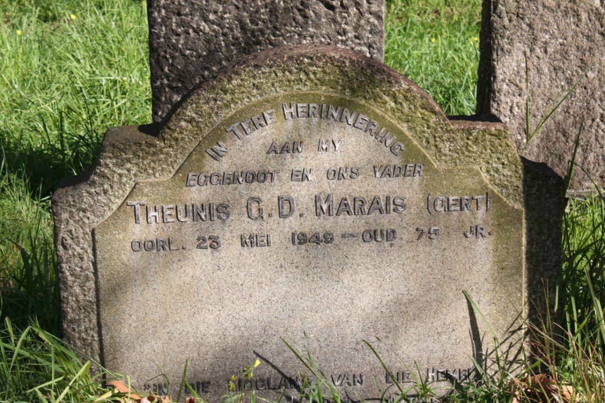 MARAIS Theunis G.D. -1949