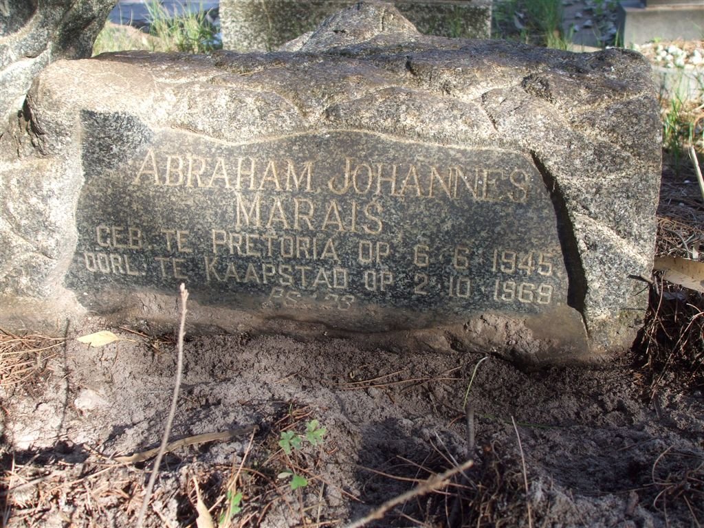 MARAIS Abraham Johannes 1945-1969