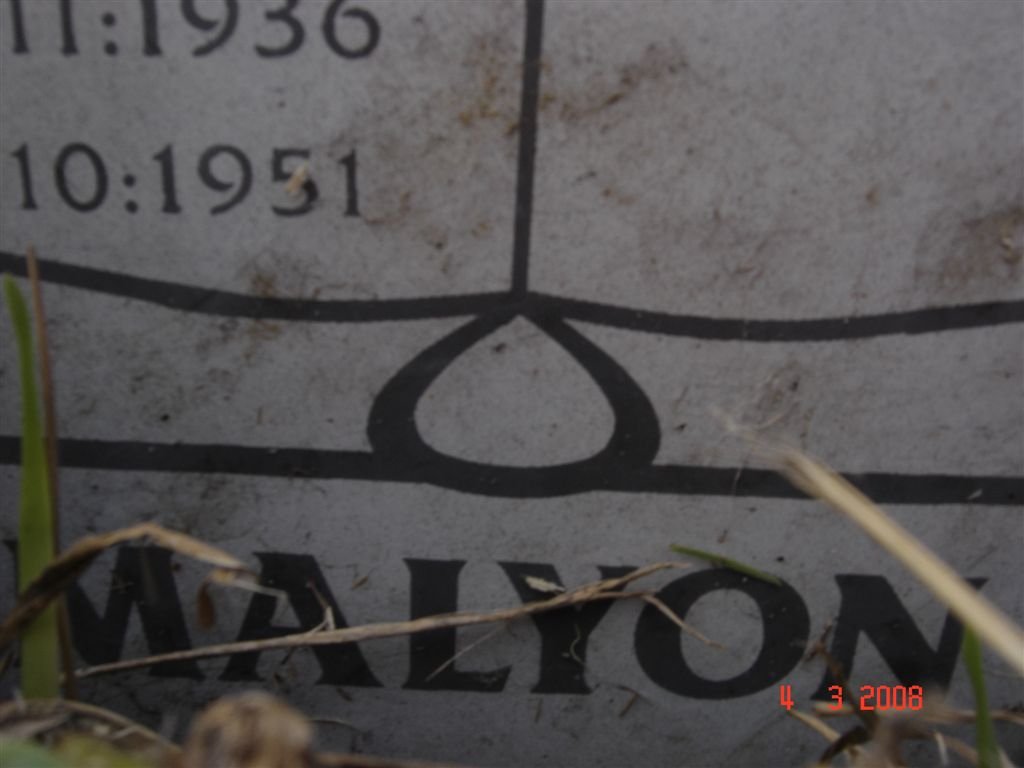 MALYON William 1893-1956 :: MALYON Bertram ?onald 1936-1951