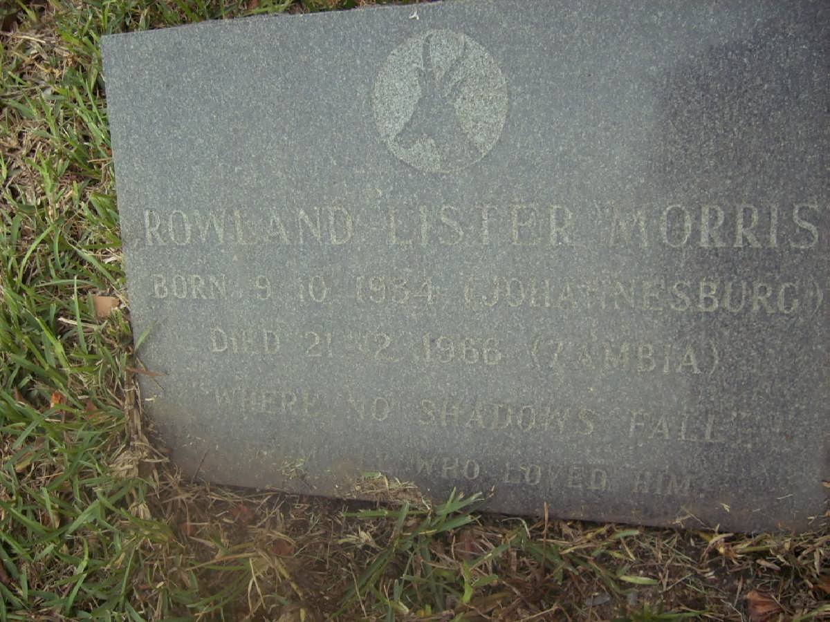 MORRIS Rowland Lister 1934-1966