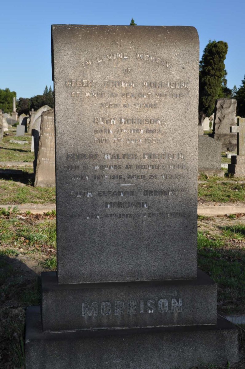 MORRISON Robert Brown -1918 &amp; Ruth 1862-1939 :: MORRISON Robert Walter -1916 :: MORRISON Ruth Eleanor -1913