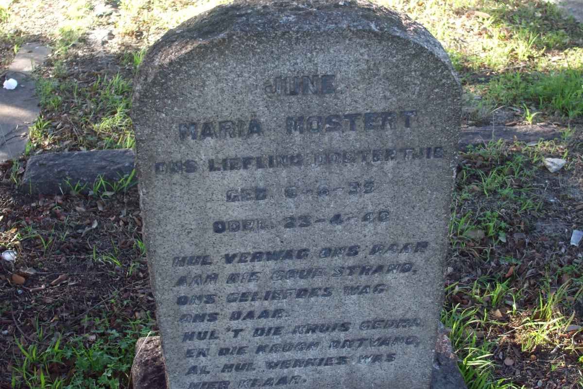 MOSTERT June Maria 1939-1940