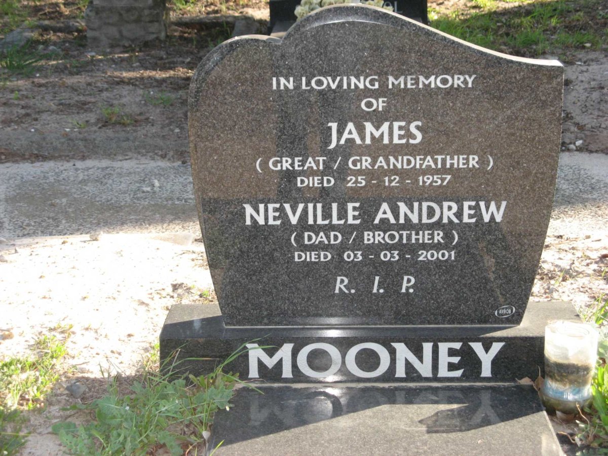 MOONEY James -1957 :: MOONEY Neville Andrew -2001