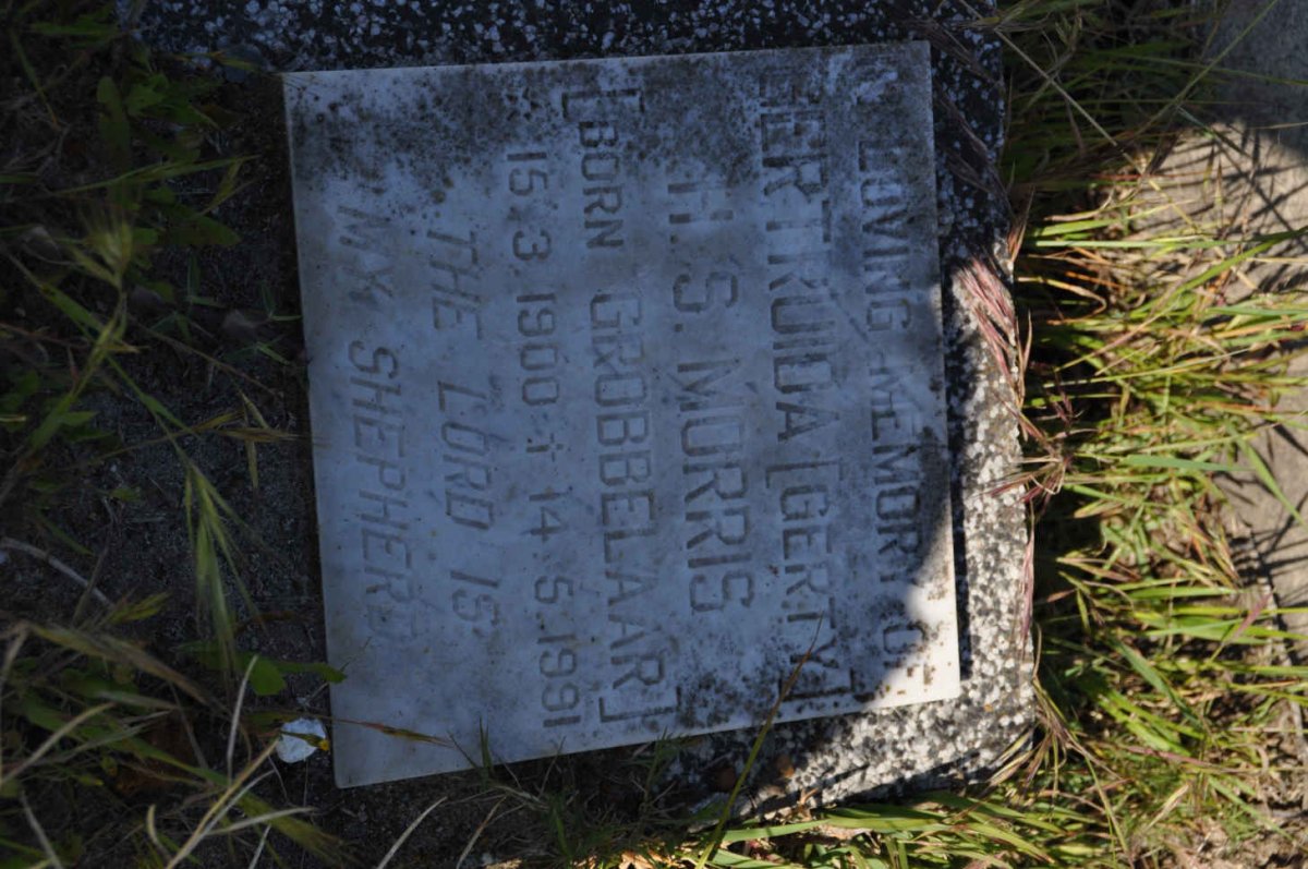MORRIS Gertruida H.S. nee GROBBELAAR 1900-1991